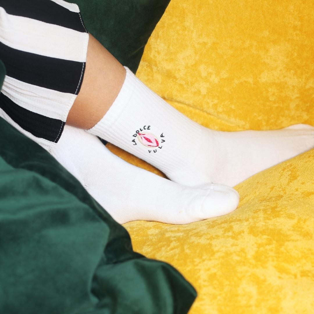 Premium White - La Dolce Vulva Socken